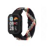 Pletený náramek pro Xiaomi Redmi Watch 3 černo duhový