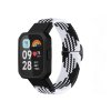 Pletený náramek pro Xiaomi Redmi Watch 3 černo bílý