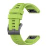QuickFit silikonový jednobarevný řemínek s přezkou 20mm jablečně zelený