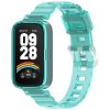 Transparentní silikonový řemínek pro Mi Band 9 Active tyrkysový