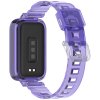 Transparentní silikonový řemínek pro Mi Band 9 Active fialový 2