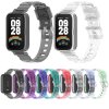 Průhledný silikonový náramek měnící barvu pro Mi Band 9 Active / Redmi Band 3
