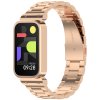 Kovový řemínek pro Mi band 9 Active růžovo-zlatý