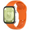 Vroubkovaný řemínek pro Huawei Fit 3 oranžový