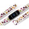 Náhradní náramek Mi band 3/4/5/6 Spadané listí bílý