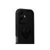 Silikonový černý kryt s 3D srdíčkem pro iPhone 17