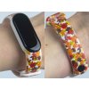 Náhradní náramek Mi band 3/4/5/6 Podzimní listí bílý