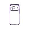 Průhledný kryt s fialovou hranou pro iPhone 17 Pro Max