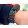 Náhradní náramek Mi band 3/4/5/6 Vánoční hvězda černý