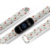Náhradní náramek Mi band 3/4/5/6 Vánoční hvězda bílý