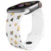 Apple watch řemínek Vánoční stromky s dárky bílý