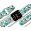 Apple watch řemínek Zimní radovánky bilý