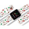 Apple watch řemínek Vánoce bílý