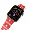 Apple watch řemínek Vánoční motiv bílý