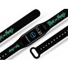 Náhradní náramek Mi band 3/4/5/6 Rick and Morty - Logo 2 černý