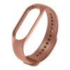 Náhradní náramek řemínek Xiaomi Mi band 5/6/7 jednobarevný hnědý
