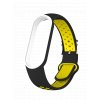 Náhradní náramek Mi band 7/6/5 EFEF náramek pro Mi Band 5/6 (Barevná varianta Černo-žluto-bílá)