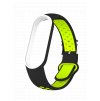 Náhradní náramek Mi band 7/6/5 EFEF náramek pro Mi Band 5/6 (Barevná varianta Černo-zeleno-bílá)