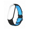 Náhradní náramek Mi band 7/6/5 EFEF náramek pro Mi Band 5/6 (Barevná varianta Černo-modro-bílá)