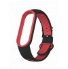 Náhradní náramek Mi band 7/6/5 EFEF náramek pro Mi Band 5/6 (Barevná varianta Černo-červená)