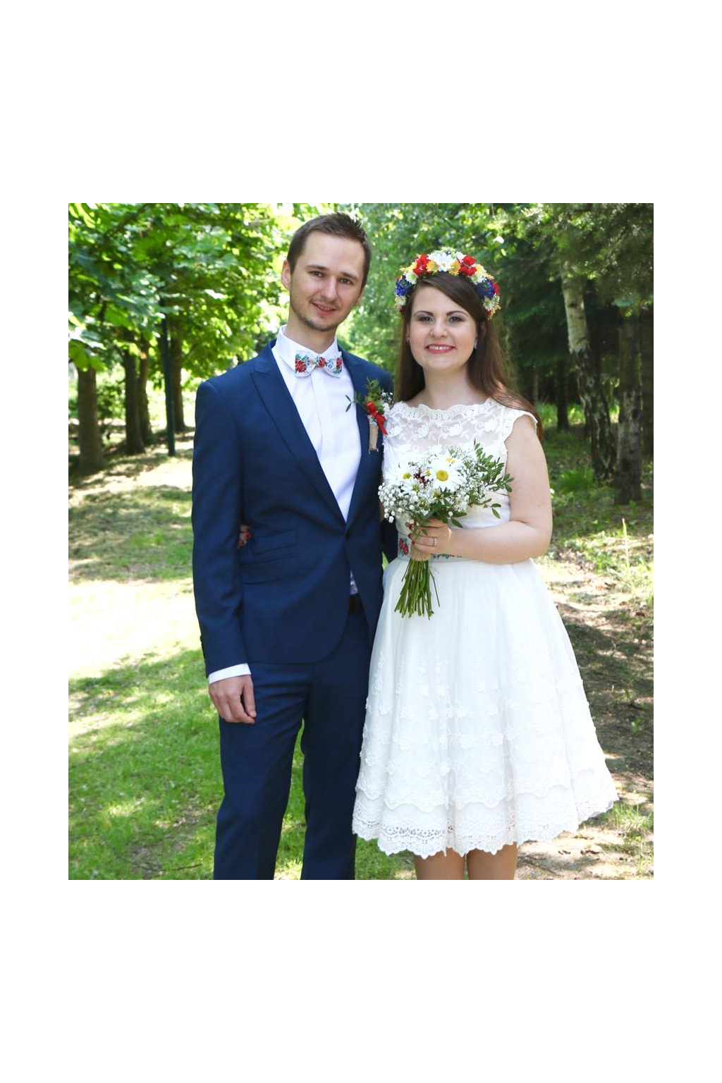 OBARVENÍ MODRÁ - folklórní svatební šaty - MiaBella