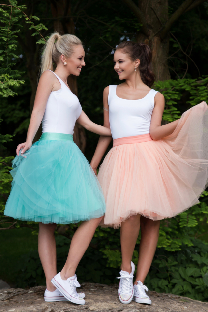 Oboustranná tutu sukně meruňková MiaBella