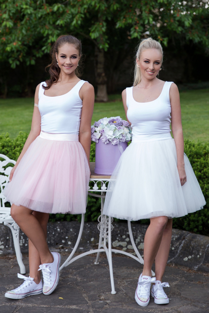 Oboustranná tutu sukně světle růžová MiaBella
