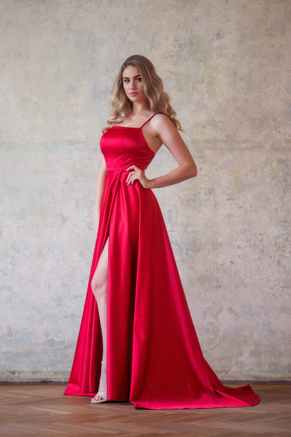 Červené společenské šaty EVA - více barev MiaBella