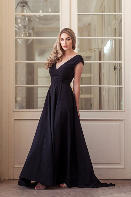 Černé společenské šaty LOREN - více barev MiaBella