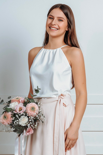 Top s vázaním za krk - výběr barev MiaBella