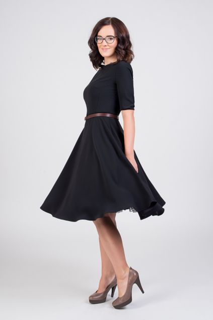ADELE retro šaty - černa, vel.44 MiaBella