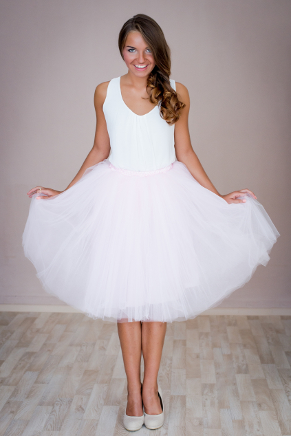 Tylová TUTU sukně růžová MiaBella