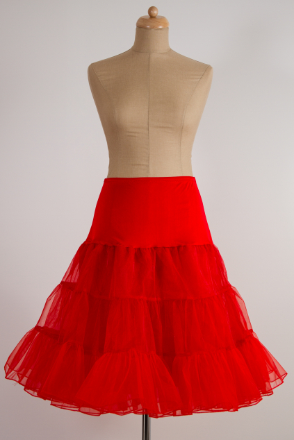 Spodnička ve stylu 50. let červená MiaBella