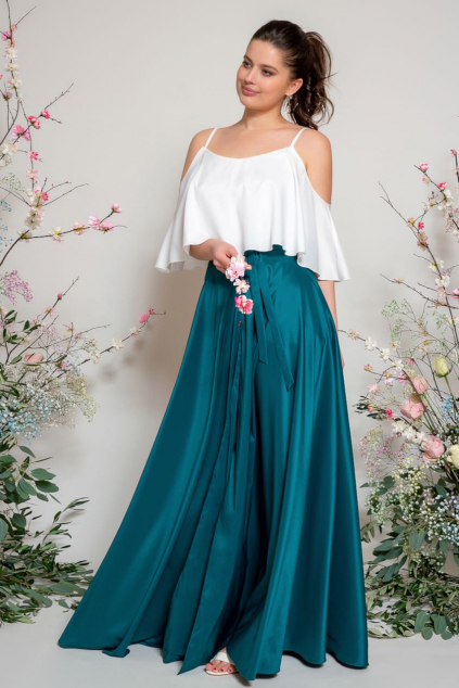Dlouhá zavinovací sukně - výběr barev zelené MiaBella
