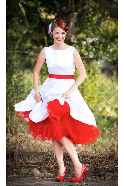 Svatební šaty Susan svatební retro šaty bílé MiaBella