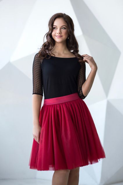 Oboustranná tutu vínová, vel.40 MiaBella