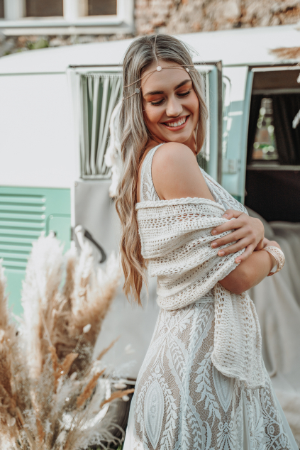 Svatební šála - pletená MiaBella