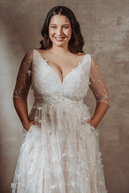 Svatební šaty pro plnoštíhlé Nerea Plus MiaBella