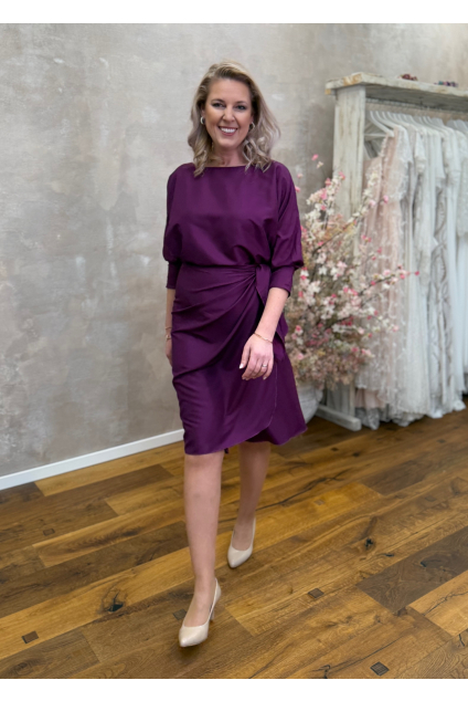 Zavinovací šaty LUCY s lodičkovým výstřihem - výběr barev MiaBella