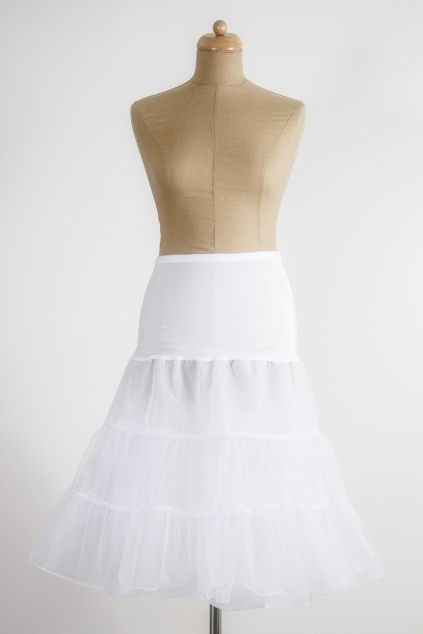 Spodnička ve stylu 50.let - bílá MiaBella