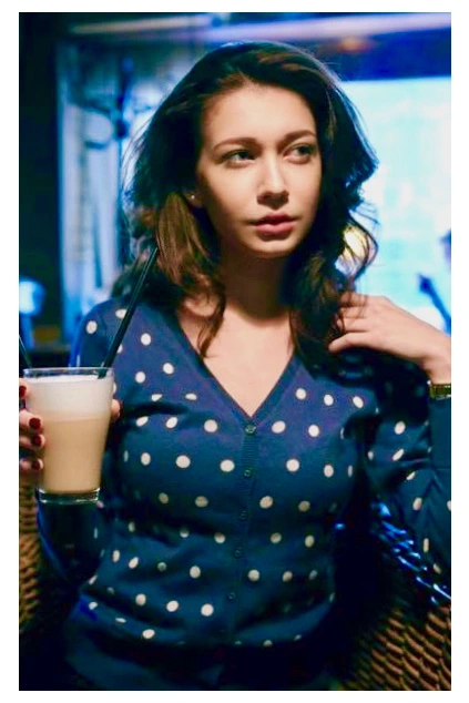 Svetřík modrý s puntíky MiaBella