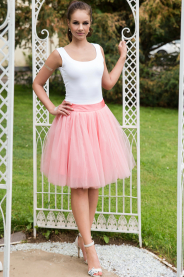 Oboustranná tutu sukně pudrově ružová MiaBella