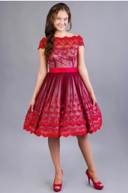 OBARVENÍ ČERVENÁ - folklórní svatební šaty MiaBella