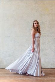 Společenské šaty EVA se šněrováním - více barev – silueta modelu