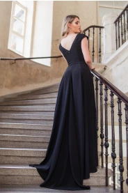 Černé společenské šaty LOREN - více barev – silueta modelu