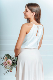 Top s vázaním za krk - výběr barev – detail modelu