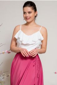 Top na tenká ramínka - výběr barev – detail modelu