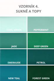 Top s V výstřihem a rukávy - výběr barev – detail střihu