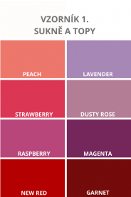 Top s V výstřihem a rukávy - výběr barev – detail materiálu