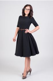 ADELE retro šaty - černa, vel.44 – detail modelu